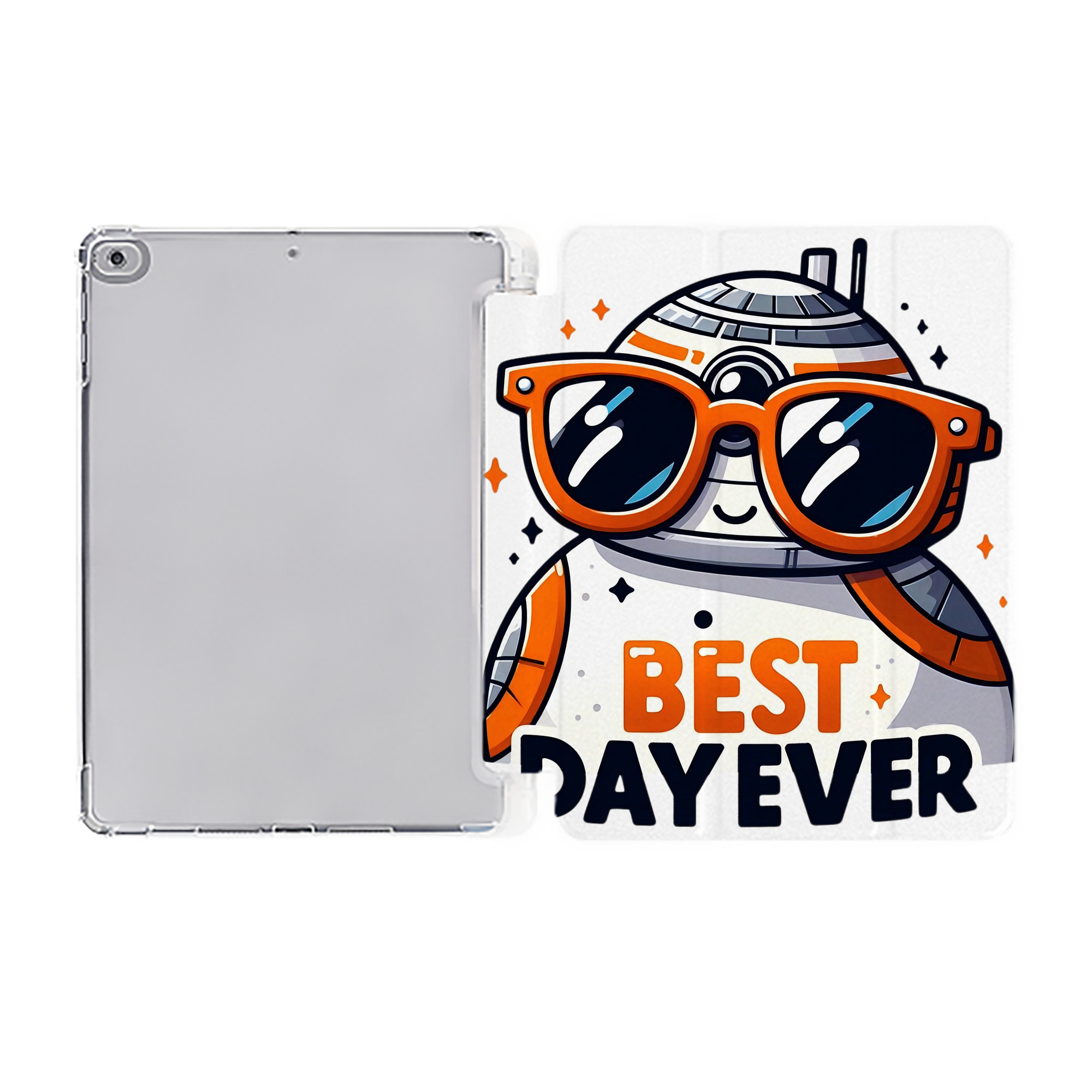 （画像用） スター・ウォーズ Star Wars IPad ケース ペン収納付き 三つ折りスタンド PUレザー×シリコン 対応機種9.5/10.5/10.9インチ